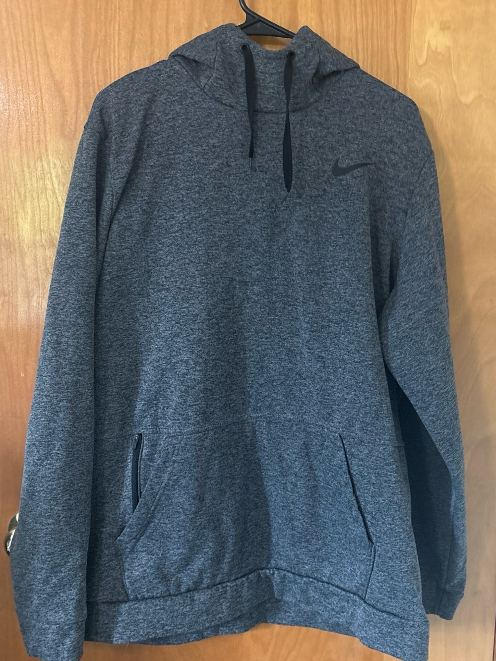 Nike Men's Heather Charcoal Pullover Hoodie
